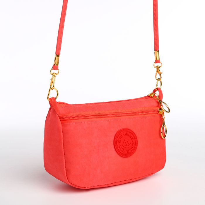 Сумка женская кросс-боди на молнии, цвет розовый