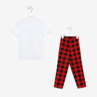 Пижама детская новогодняя KAFTAN "Family", размер 28 (86-92)