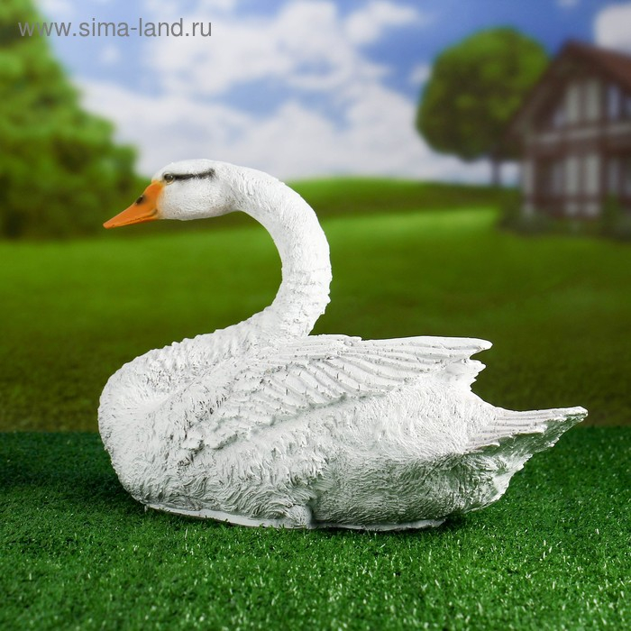 Садовая фигура Садовая фигура "Лебедь плывет" 26х46см