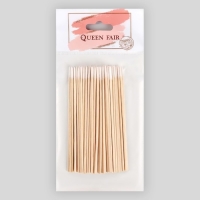 Ватные палочки на деревянной основе, заострённые, 10 см, 100 шт Ватные палочки на деревянной основе, заострённые, 10 см, 100 шт