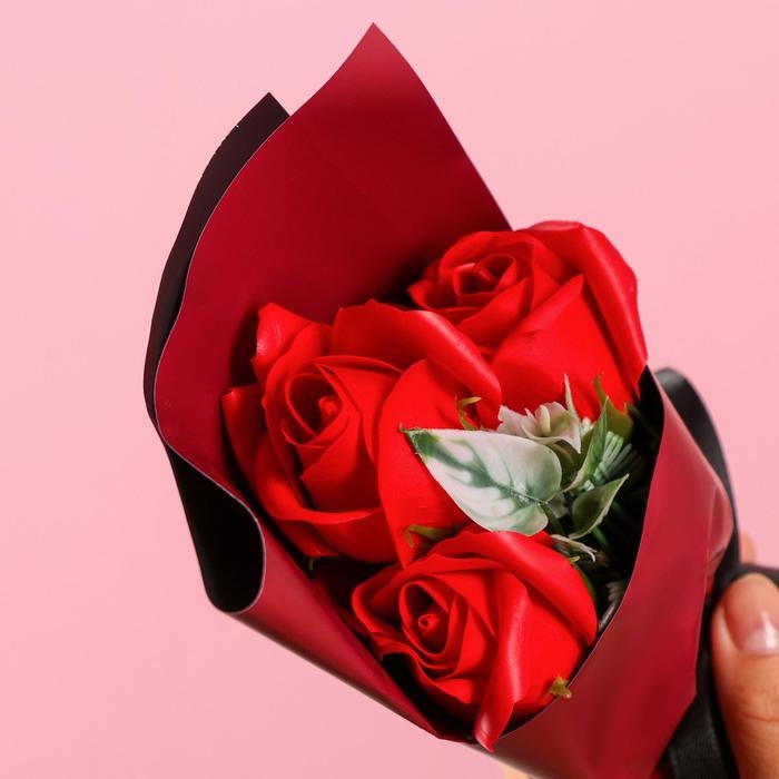 Букет мыльных роз, красные Букет мыльных роз, красные