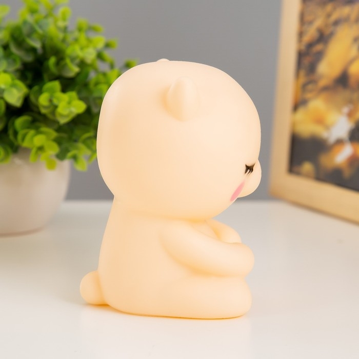 Ночник Ночник "Медвежонок" LED от батареек 3xLR44 желтый 7х7х11,5 см RISALUX