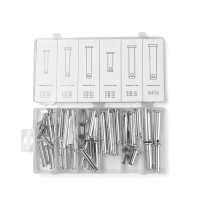 Набор штифтов с головкой и отверстим под шплинт ТУНДРА krep, 60 предметов Набор штифтов с головкой и отверстим под шплинт ТУНДРА krep, 60 предметов