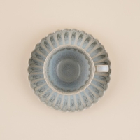 Кофейная пара фарфоровая SL Home &laquo;Эхо Крита&raquo;, 2 предмета: чашка 180 мл, блюдце d=15,5 см, цвет голубой