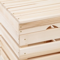 Ящик для белья из дерева "Табурет-2", 40&times;40&times;52см, "Добропаровъ"