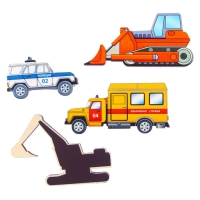 Набор &laquo;Транспорт на магнитах&raquo; в коробке 12 деталей