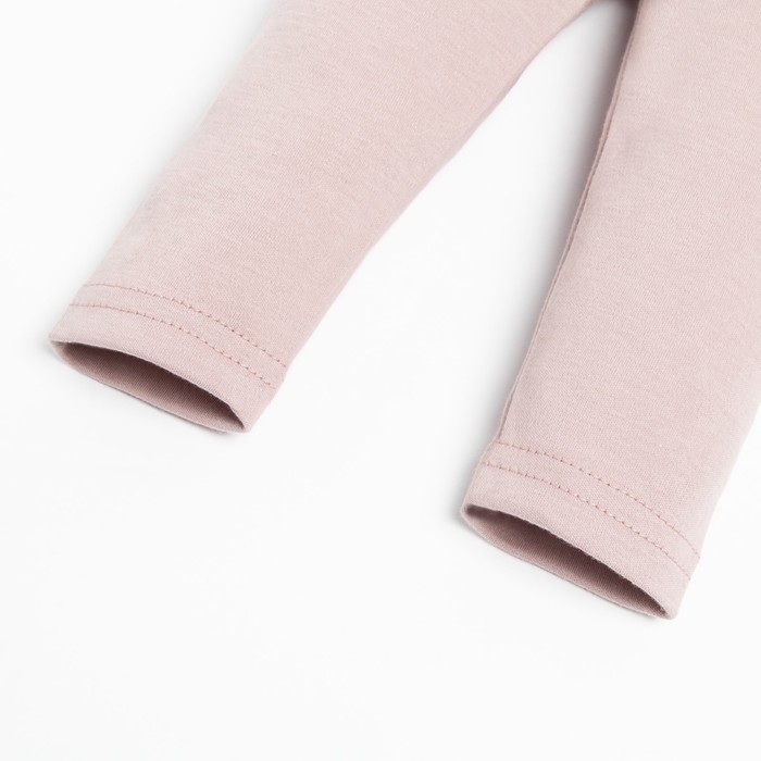 Комплект: платье и леггинсы Крошка Я «Киса», рост 68-74 см, цвет бежевый/лиловый Комплект: платье и леггинсы Крошка Я «Киса», рост 68-74 см, цвет бежевый/лиловый