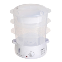 Пароварка Sakura SA-7214, электрическая, 800 Вт, 9 л, 3 яруса, белая Пароварка Sakura SA-7214, электрическая, 800 Вт, 9 л, 3 яруса, белая