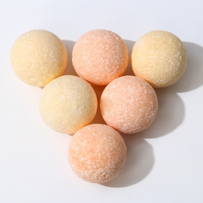 Подарочный набор косметики &laquo;Время почилить&raquo;, бомбочки для ванны, 6 х 20 г, аромат цитруса, BEAUTY FОХ