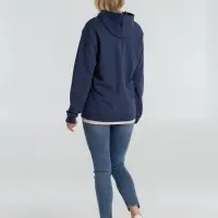 Толстовка с капюшоном унисекс Hoodie, синий меланж, размер 3XL