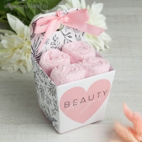 Набор махровых салфеток "Beauty" 30х30 см-4шт, хлопок, 340 г/м2 Набор махровых салфеток "Beauty" 30х30 см-4шт, хлопок, 340 г/м2