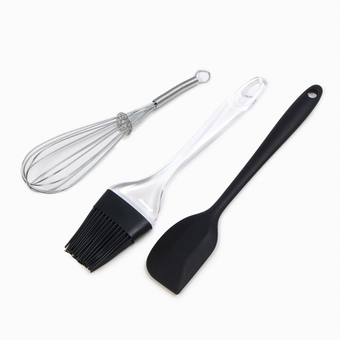 Набор подарочный Leaves: полотенце, варежка-прихватка, кисть, лопатка, венчик