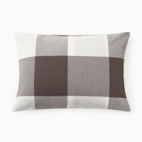 Наволочка Этель "Серая клетка"  50*70см, 100% жатый хлопок, 140 г/м&sup2;