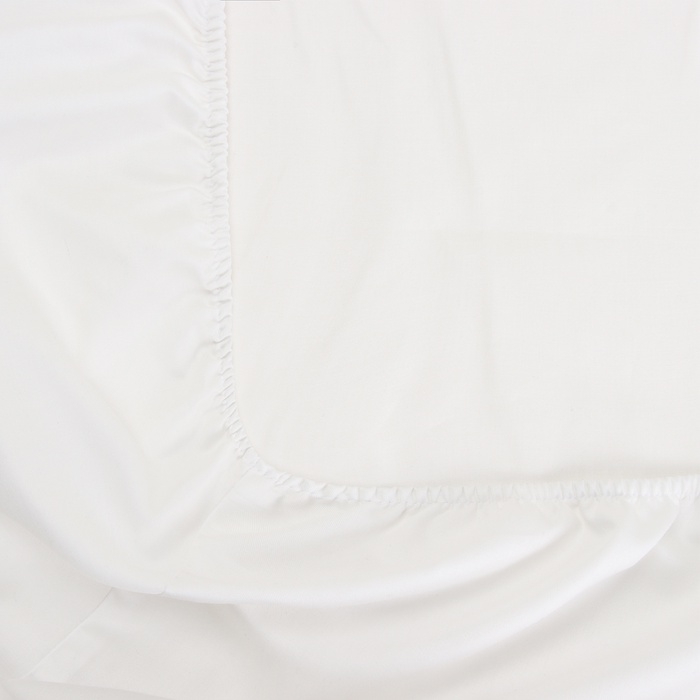 Простыня на резинке SL Home Natural color 90*200+30 см , сатин, 140 гр/м2, 100% хлопок