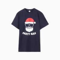 Футболка мужская НГ "PARTY MAN", цвет синий, р-р 52 Футболка мужская НГ "PARTY MAN", цвет синий, р-р 52