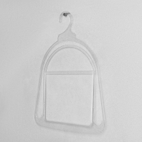 Вешалка для шапок, пластик, 24&times;30 см, цвет прозрачный