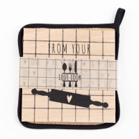 Набор кухонный "Homemade" прихватка, подставка под горячее Набор кухонный "Homemade" прихватка, подставка под горячее