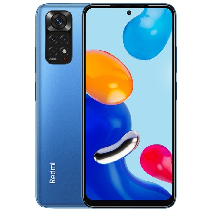 Смартфон Xiaomi Redmi Note 11 NFC, 6.43'', Amoled, 4Гб, 64Гб, 50Мп, 13Мп, 5000 мАч, синий Смартфон Xiaomi Redmi Note 11 NFC, 6.43'', Amoled, 4Гб, 64Гб, 50Мп, 13Мп, 5000 мАч, синий