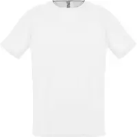 Футболка унисекс Sporty 140 белая, размер XS