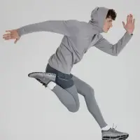 Куртка с капюшоном унисекс Begi, серая, размер M