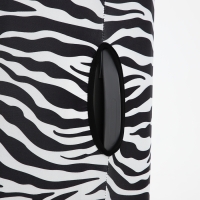 Чехол на чемодан S, цвет белый/чёрный