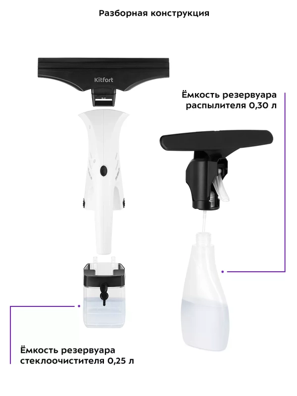 Стеклоочиститель для машины для окон КТ-5163 - 12 Вт Стеклоочиститель для машины для окон КТ-5163 - 12 Вт