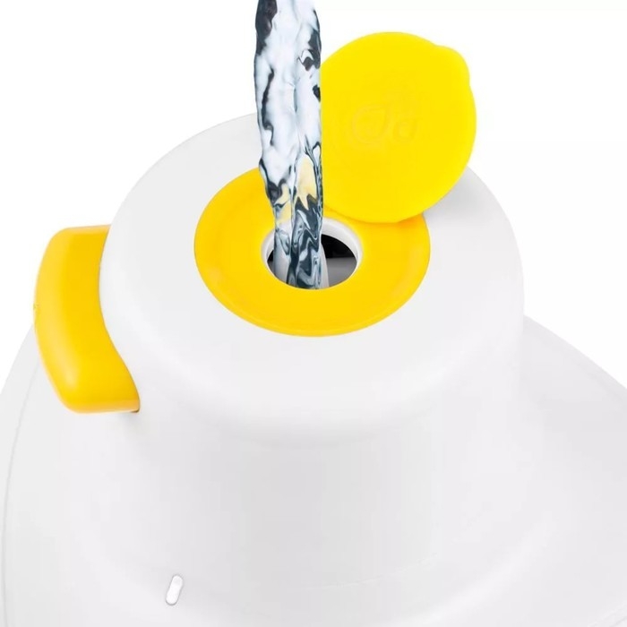 Отпариватель Kitfort КТ-9131-1, ручной, 800 Вт, 50 мл, 12 г/мин, бело-жёлтый