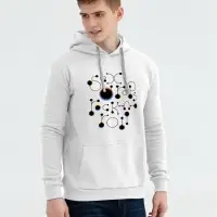 Толстовка с капюшоном No drugs, белая, размер XL