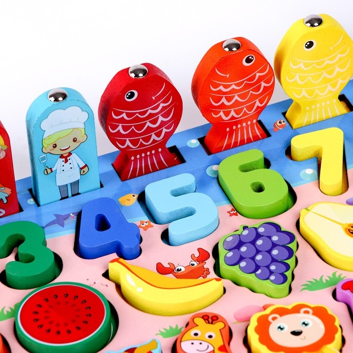 Логический центр 3 в 1 &laquo;Животные, профессии, счёт&raquo; 44,5 &times; 17,8 &times; 4,3 см