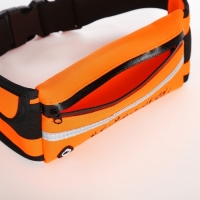 Сумка для бега поясная, на молнии, цвет оранжевый Сумка для бега поясная, на молнии, цвет оранжевый