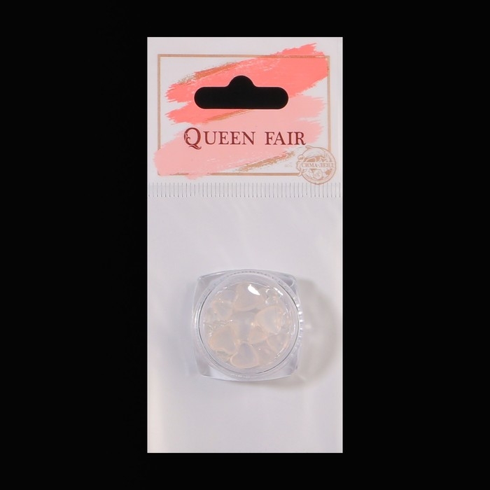 Фигурки для дизайна ногтей &laquo;Твоё сердце&raquo;, объёмные, меняют цвет, цвет полупрозрачный