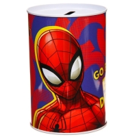Копилка металлическая, 6,5 см х 6,5 см х 12 см "Big money. Big dream", Человек-паук Копилка металлическая, 6,5 см х 6,5 см х 12 см "Big money. Big dream", Человек-паук
