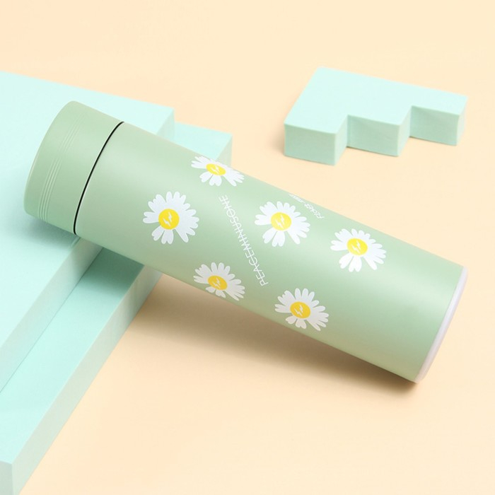 Термос, 500 мл, Basic Термос, 500 мл, Basic "Ромашка", с ситечком, сохраняет тепло 8 ч, 6.5 х 22 см