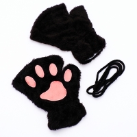 Карнавальный набор &laquo;Хвостатые. Кот&raquo;: маска, хвост, перчатки, цвет чёрный
