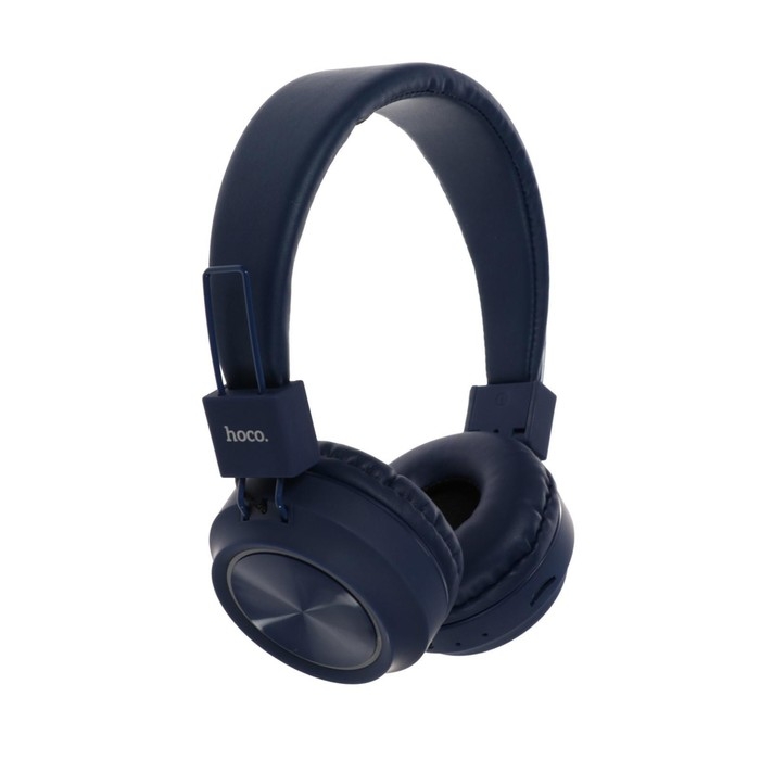 Наушники Hoco W25, беспроводные, накладные, BT5.0, 300 мАч, микрофон, синие Наушники Hoco W25, беспроводные, накладные, BT5.0, 300 мАч, микрофон, синие