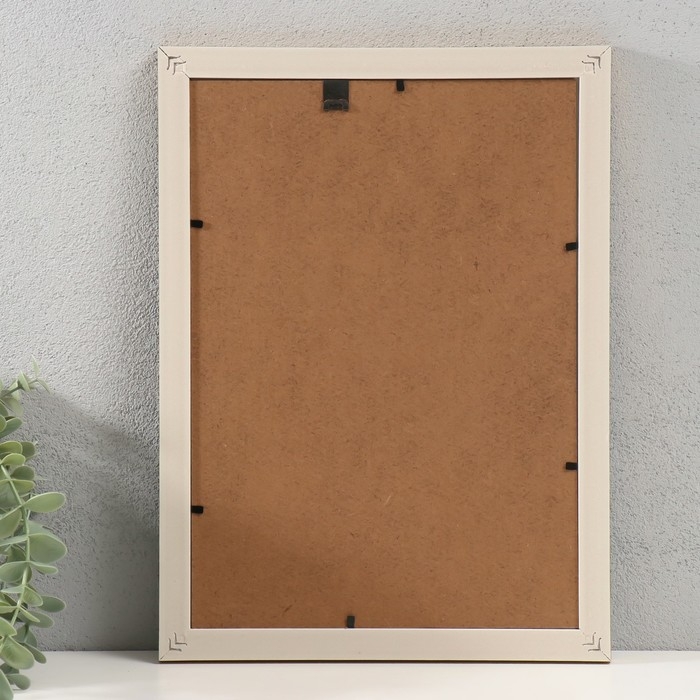 Фоторамка пластик формат А4 Фоторамка пластик формат А4 "Абстракция из линий на чёрном" серебро 1,5х24,6х33,3 см