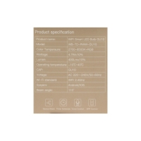 Умная лампочка MOES WB-TD-RWW-GU10, Wi-Fi, GU10, 4.7Вт, 345 Лм, разноцветная Умная лампочка MOES WB-TD-RWW-GU10, Wi-Fi, GU10, 4.7Вт, 345 Лм, разноцветная