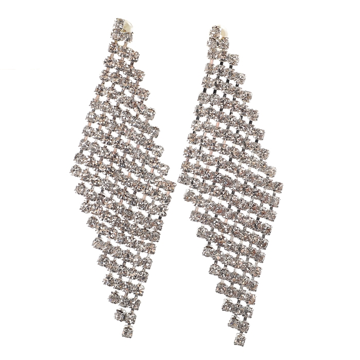 Серьги висячие цвет серебро Серьги висячие цвет серебро