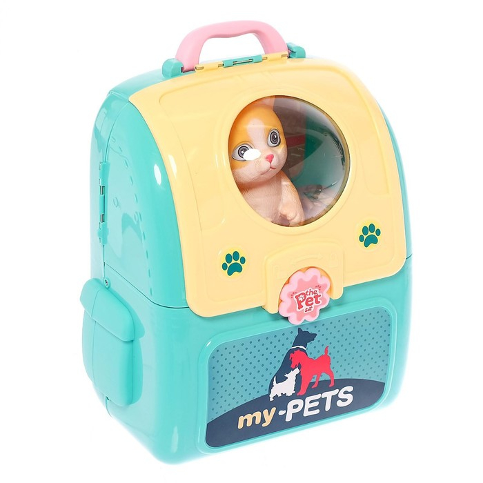 Игровой набор &laquo;Ветеринар&raquo; в рюкзаке, питомец МИКС