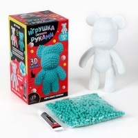 Игрушка помпонами "Медведь", цвет мятный ТМП Игрушка помпонами "Медведь", цвет мятный ТМП