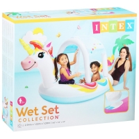 Бассейн надувной &laquo;Единорожка&raquo; 254 x 132 x 109 см с навесом, 58435NP INTEX