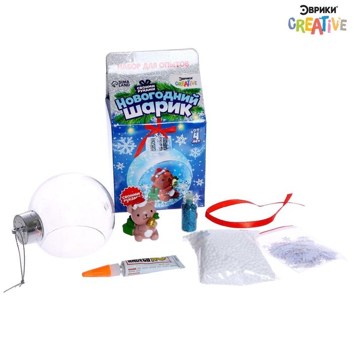 Набор для опытов &laquo;Новогодний шарик&raquo;, мишка