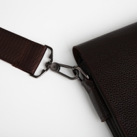 Сумка мужская через плечо TEXTURA, наружный карман, цвет коричневый