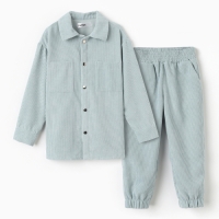 Костюм детский KAFTAN "Velvet", р. 30 (98-104), голубой Костюм детский KAFTAN "Velvet", р. 30 (98-104), голубой