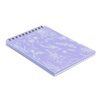 Блокнот на спирали А6, 80 листов, клетка , ErichKrause "Lavender", пластиковая обложка шелкография, блок офсет белизна 100% Блокнот на спирали А6, 80 листов, клетка , ErichKrause "Lavender", пластиковая обложка шелкография, блок офсет белизна 100%