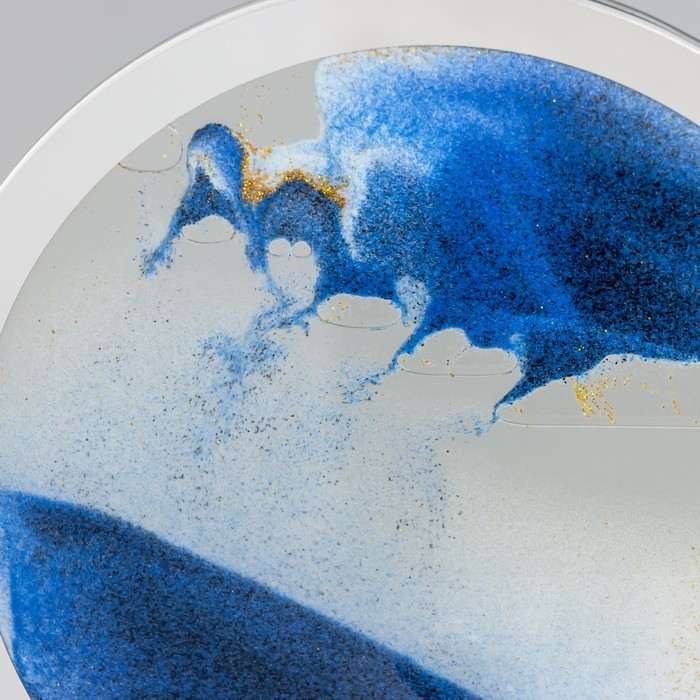 Настольная лампа Настольная лампа "Космические пески" LED 5Вт USB синий 9*15*17см RISALUX