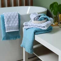 Полотенце махровое LoveLife &laquo;Аморе&raquo; 50х90 см, голубой, 100% хлопок, 450 гр/м2