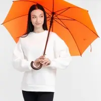 Зонт-трость Standard, оранжевый неон