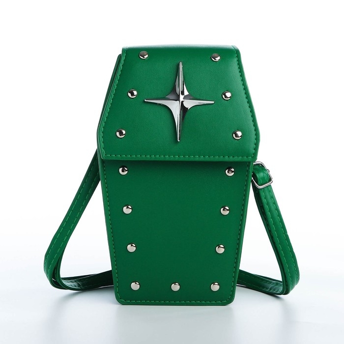 Сумка молодёжная на магните, цвет зелёный Сумка молодёжная на магните, цвет зелёный