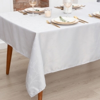 Скатерть Этель "Ветвь" цв.серебро, 142*220 +/-3 см, 115 &plusmn;10 гр,100%